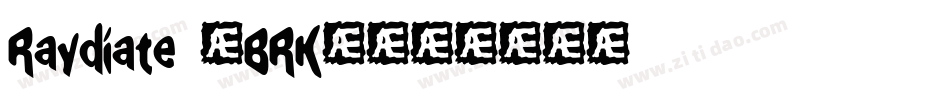 Raydiate (BRK)字体转换